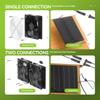 Waterproof Dual Fan 15W 12V Monocrystalline Solar Panel for Outdoor Use: Ideal for Greenhouses, Sheds, Chicken Coops, and Dog Houses