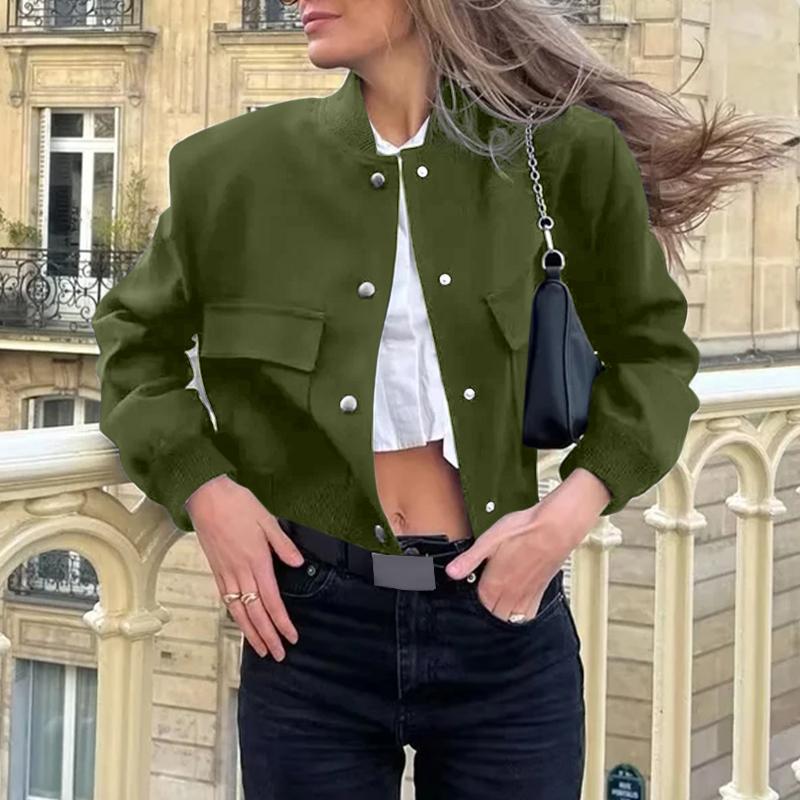 ZANZEA Women Vintage Lapel Long Sleeve Solid Color Loose Jackets