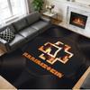 Rammstein Print Crystal Velvet Plush Rug Wear?Resistant Anti?Slip Floor Mat For Indoor Household Decoration