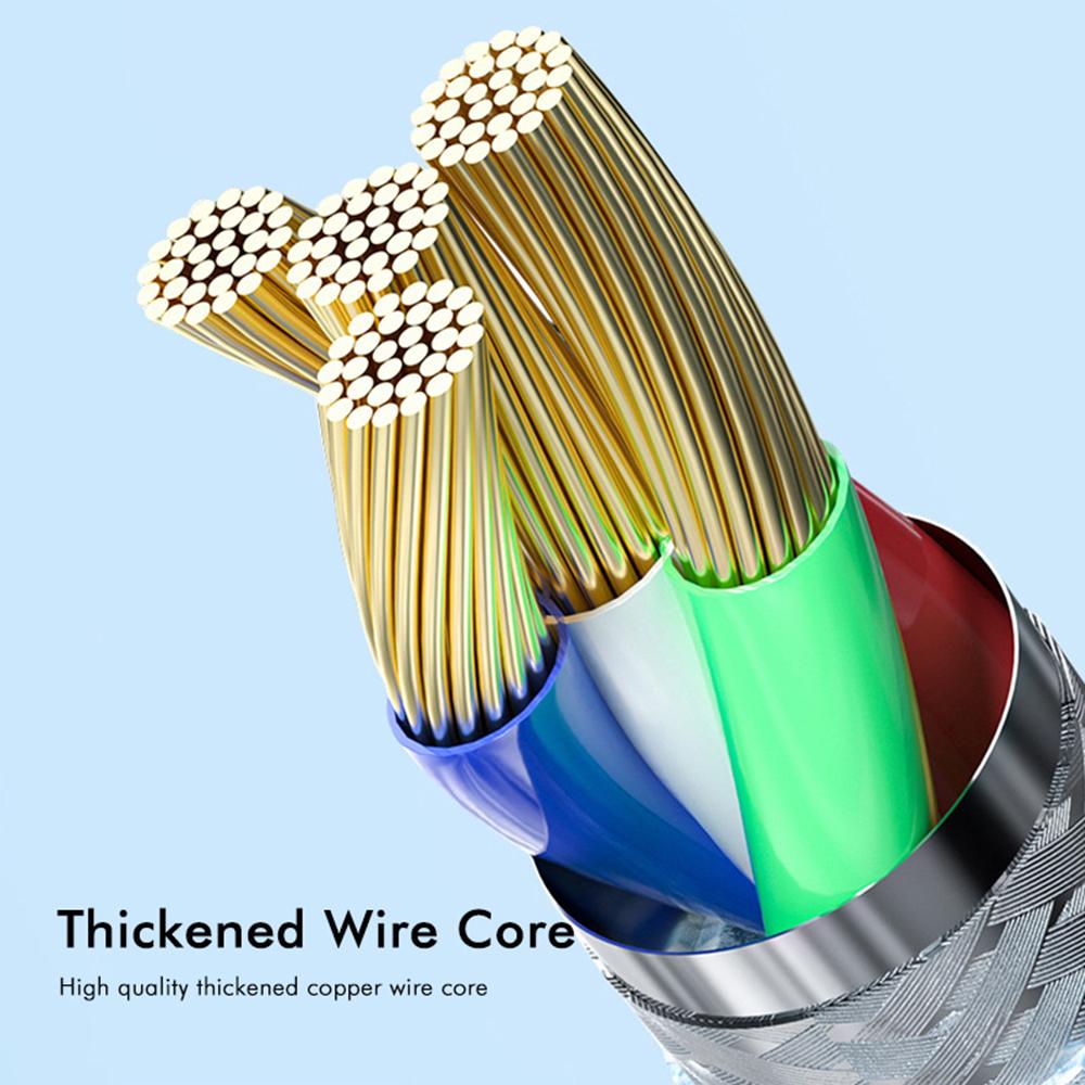 ENKAY 1.5m 60W Type-C to Type-C Fast Charging Cable Braided Phone Data Cord