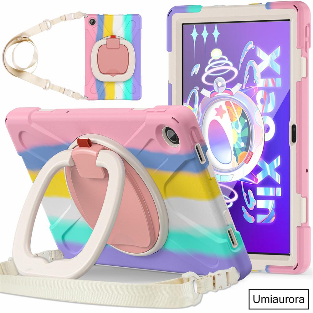 For Lenovo Tab M10 Plus TB-X606F 10.6 TB128FU 3rd 10.1 Inch TB328FU TB-X306F Shockproof Tablet Case Hand Ring Stand Rugged Funda