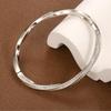Elegant Möbius Bangle: Starry Sky Twist with Full Diamond Design