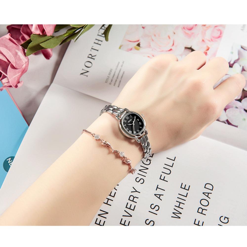 

Женские часы Модный тренд Водонепроницаемые кварцевые часы Женские стальной ремешок Индивидуальные универсальные женские часы-браслет