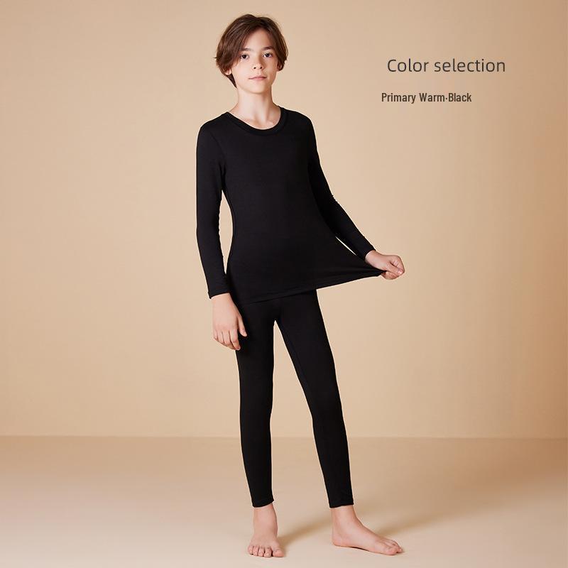 Boys' Seamless Warm Underwear Set with Hyaluronic Acid for Autumn/Winter