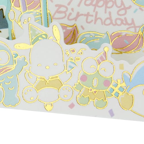 Sanrio Bursdagskort Gratulerer med dagen Kake Omgivende gratulasjonskort Kan sendes til utlandet BD219-3 SANRIO 609439