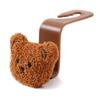 Creative Car Seat Back Cute Plush Bear Doll Hook Inside Car With Decorative Plastic Pendant Finishing Storage Hook