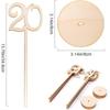 10 Pcs Wood Table Numbers for Wedding Reception Stands Seat Numbers with Holder Base Table Numbers for Wedding Party Event Catering