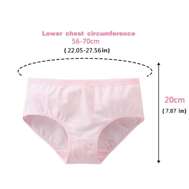 Teenager Briefs Girls Underwear Cotton Briefs Sports Letters Breathable Briefs Pupils 8-12-14 Years