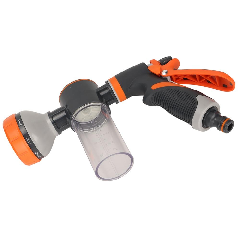 Adjustable Garden Hose Nozzle 8 Modes Hose Sprayer with Soap Dispenser  Garden Care