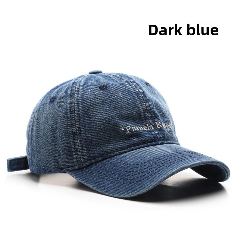 Cappellino da Baseball in Denim Vintage con Materiale in Cotone Traspirante per Appassionati di Street Style