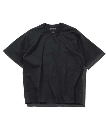 [JIGGYS SHOP] JIGGYS SHOP Anti-Sweat T-Shirt, Size L, Black | Men's Tee, Solid Color, Short Sleeve, Summer Wear, Loose Fit, Oversized, Water-Repellent