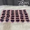 28pcs Heart-shaped Glasses Wedding Party Supplies the Best Gift for Friends