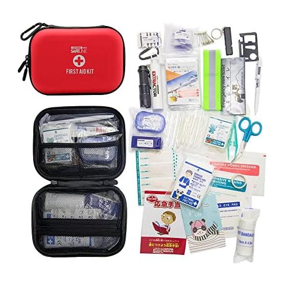 [Prepare for emergencies] First aid kit, 124 items, 28 types, compact, waterproof, first aid kit, car, travel, mountain climbing, outdoor, injury