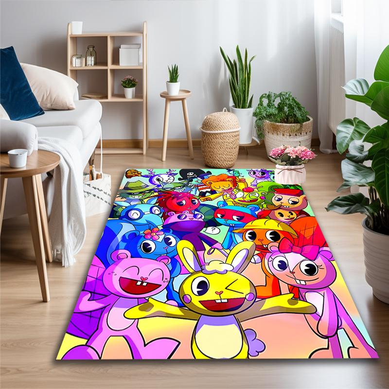 1pc Digital Printed Chair Rug for Home Office Use, Pobby Playtime (2) Carpet Appropriate for All Seasons, Soft Area Carpet