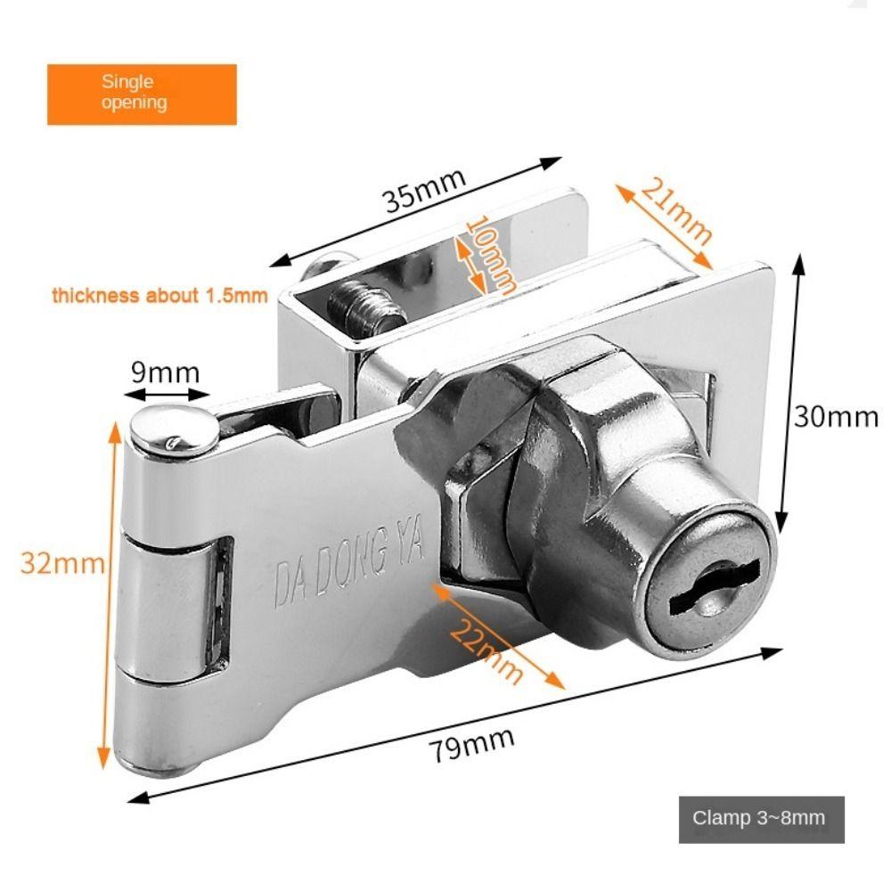 Security Cabinet Display Lock Zinc Alloy Lockset New Glass Door Lock  Glass Door