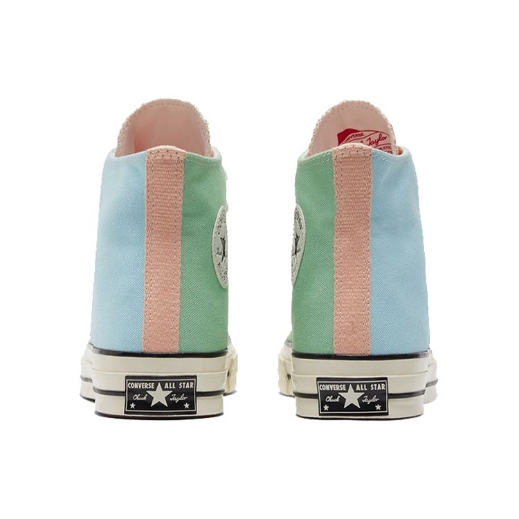 Converse 1970s Chuck Taylor All Star Comfortable Versatile High-Top Canvas Shoes Unisex Sneakers Blue Green 171124C