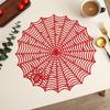 Round Cobweb Table Mat Coasters Hollow Out Heat Insulation Mat Waterproof Non-slip Table Mat