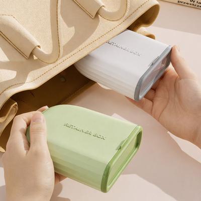 Travel Retainer Case Dental Brace Box with Compartments Portable Breathable Retainer Box with Vent Holes for Vacation Business Trips