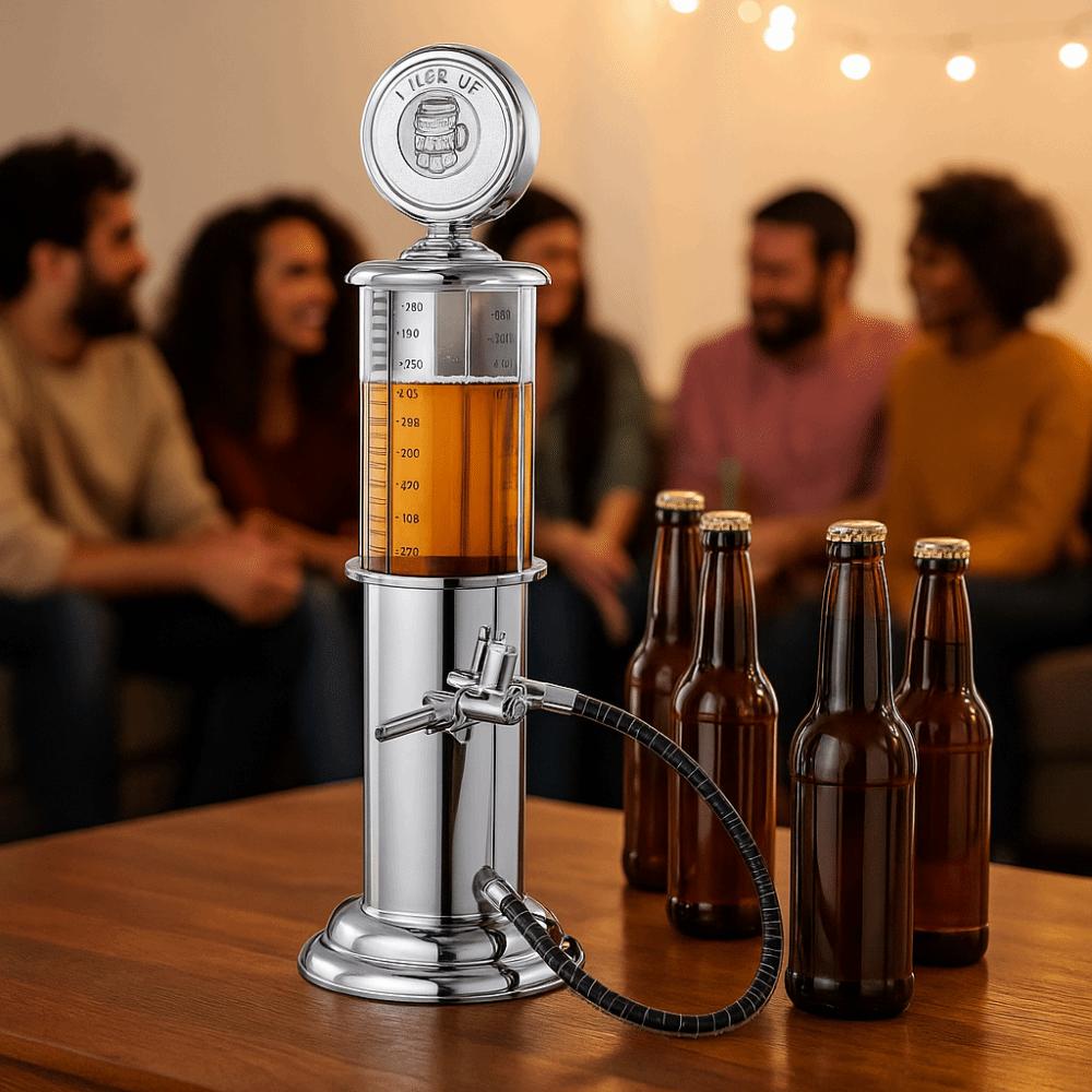 Single Pump Beer Tower Retro Style Beverage Container Creativity Liquor Dispenser  Party Serving