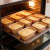 50PCS Oil-proof Baking Cup, Rectangular Mini Size, with Grooved Rim To Prevent Leaks. Suitable for Baking Bread, Cupcakes, and Desserts.