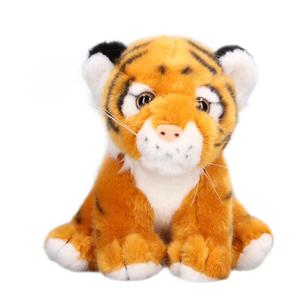 Tiger Plush Toy Children Soft Cute Funny Party Tiger Stuffed Toy Home Decoration Birthday GiftYellow