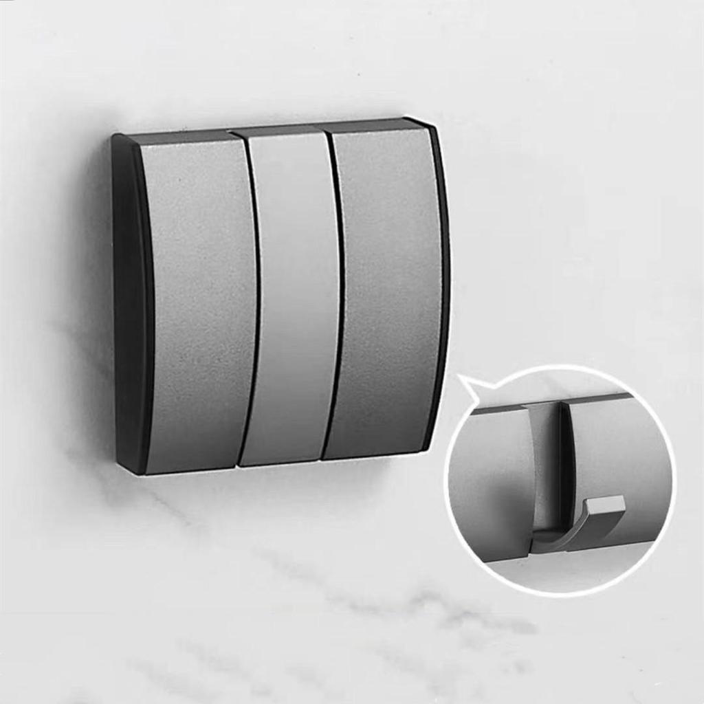 Wall-Mounted Folding Hook for Bathroom, Kitchen, Living Room, Wardrobe - 1 To 6 Row Hooks for Coats, Hats, and Clothes.