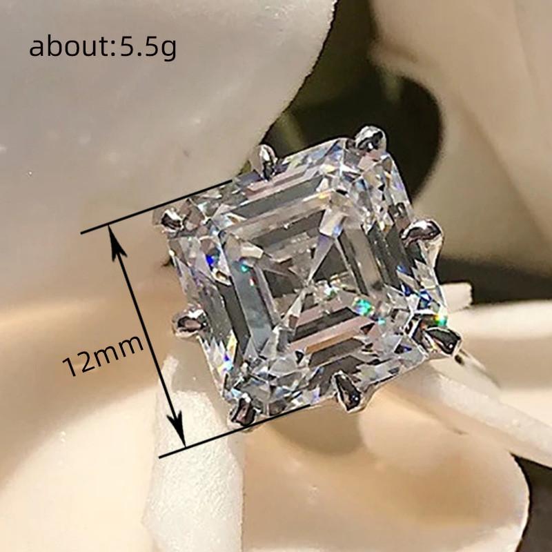 CopperCubic Zirconia Crystal Rings for Women Luxury Trendy Wedding Accessories Fashion Contracted Jewelry
