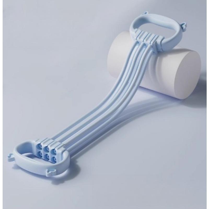 

1 шт. регулируемый фунт 8-символьный эспандер, женский с открытыми плечами, для красоты спины, шесть прядей, домашний фитнес, эластичный пояс, 8-символьный эспандер для спины синий