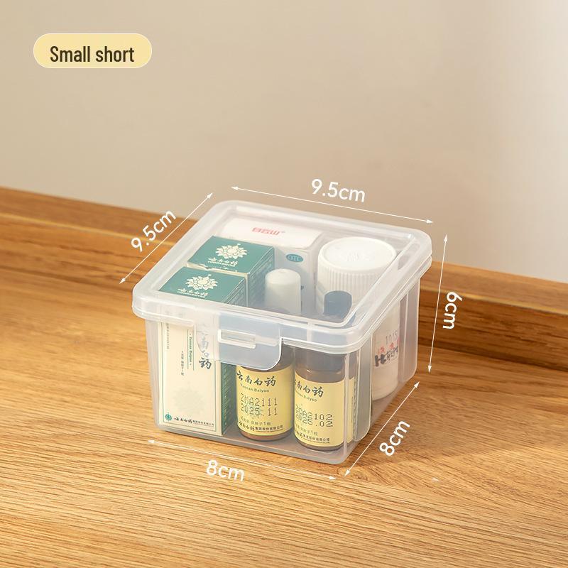 Transparent Dustproof Large Capacity Mask Storage and Medicine Organizer