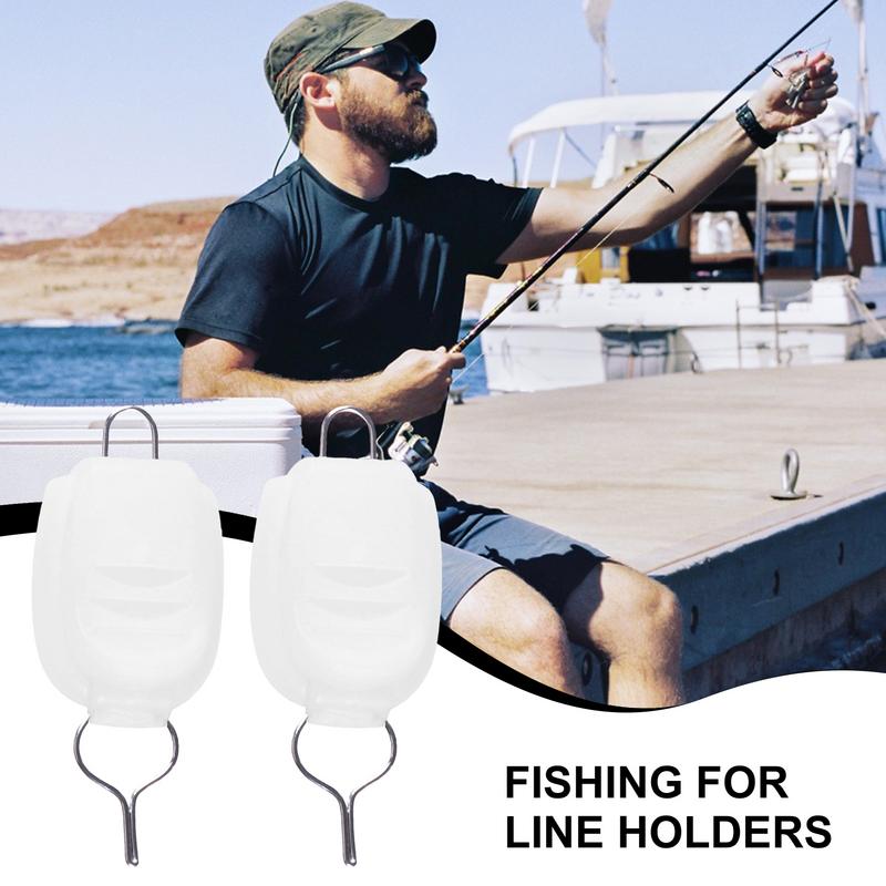 5pcs Durable and wear-resistant Fishing Lines Clip Buckle luminous Fishing Lines Holder Clip Buckle Stopper for Professionals