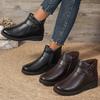 Fashion 2024 Women Trend Metal Decoration Fashion Side Zipp Daily Boots Woman Outdoor Comfortable Round Toe Ankle Boots Shoes for Women