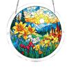 Puzzle in Acrilico Suncatcher Vetro Colorato Ornamento da Appendere alla Finestra Puzzle Fai da Te Pannello Suncatcher per Arredamento Casa Regali per Mamma Amici