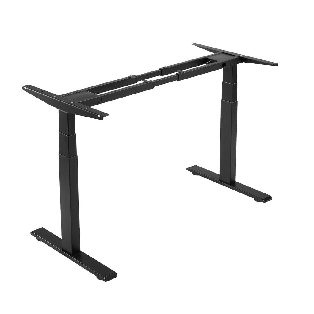 Standing Desk Frame Dual Motor, Electric Adjustable 100-180 cm Extension Length, 3 Memory Height Settings Stand Up Table Legs, Sit to Stand Desk Leg