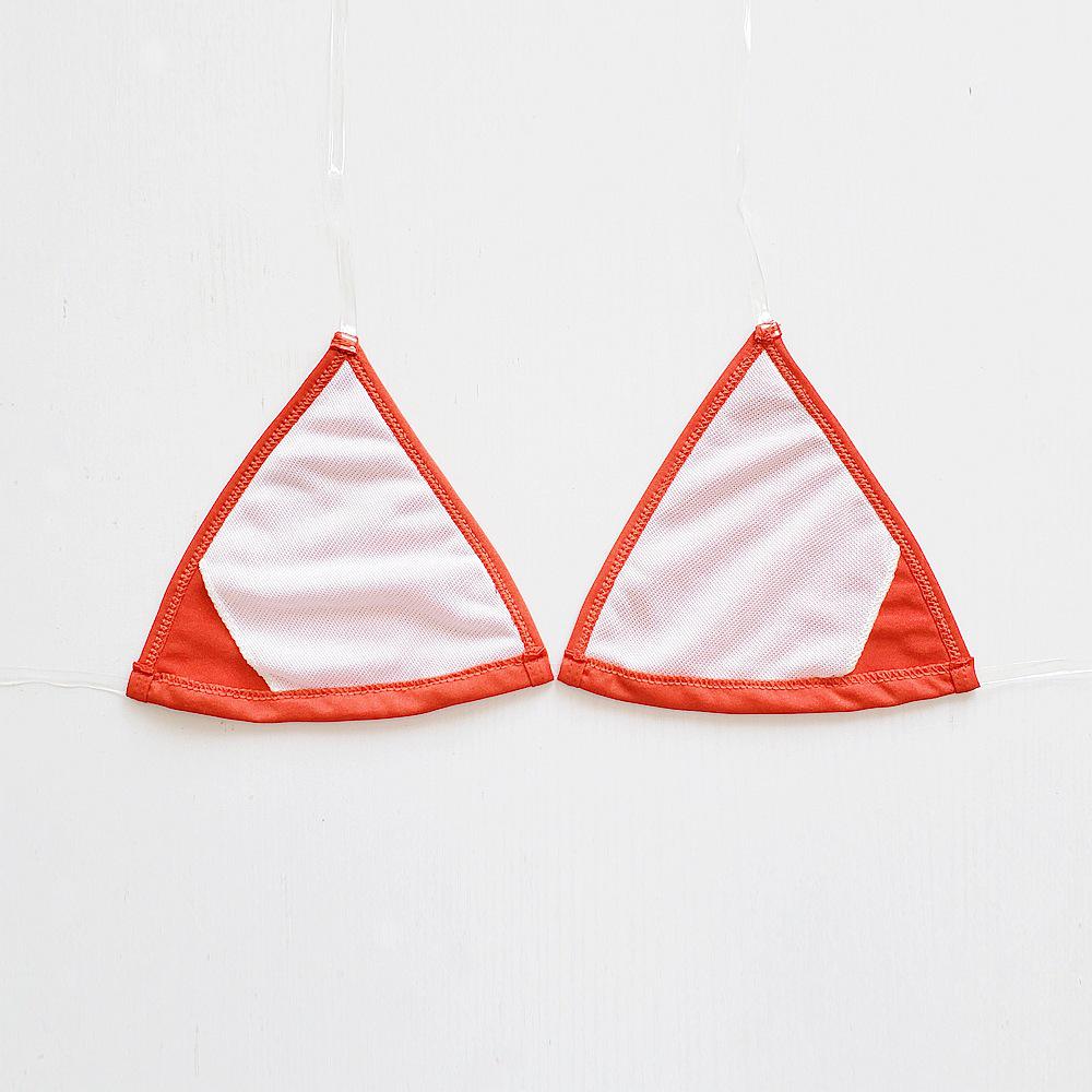 2025 New European & American Solid Color Push-Up Bikini with Transparent Straps - Sexy Women's Swimwear
