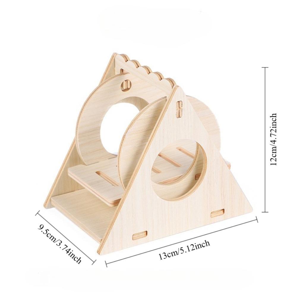 Pet Hamster Wooden Swing Toy for Small Pet Squirrel Golden Bear Guinea Pig Pet Cage Accessories Parrot Seesaw Wooden Bridge Toy