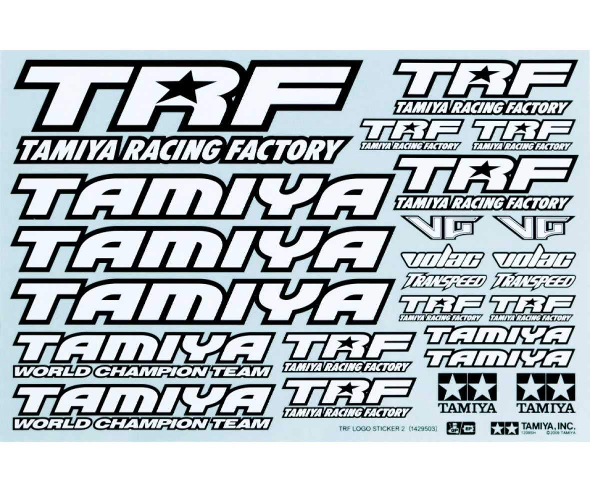 Tamiya TRF Series No.64 TRF Sticker C 42164 White