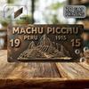 Mfoever Tin Sign HD Tin Sign Vintage Machu Picchu Peru  License Plate Metal Wall Art Retro Inca Ruins Decor for Bar Man Cave South America
