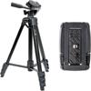 SLIK Smartphone Tripod GX-S 6400 with One More Quick Shoe Set, Compatible with Cameras and Video Cameras, Lever Lock Type, 21mm Pipe Diameter, 3-Way H