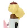 Sanrio Pom Pom Purin Mascot Ballpoint ABS Ink Black and Writing 114359 Two-Color Pen, Resin, 0.5mm, Colors Red, Instrument,