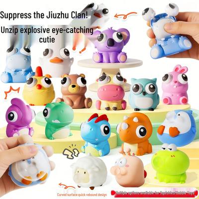 Eye-Popping Squishy Stress Relief Toy – Squeeze, Pop & Relax with This Fun Ornament & Gift!