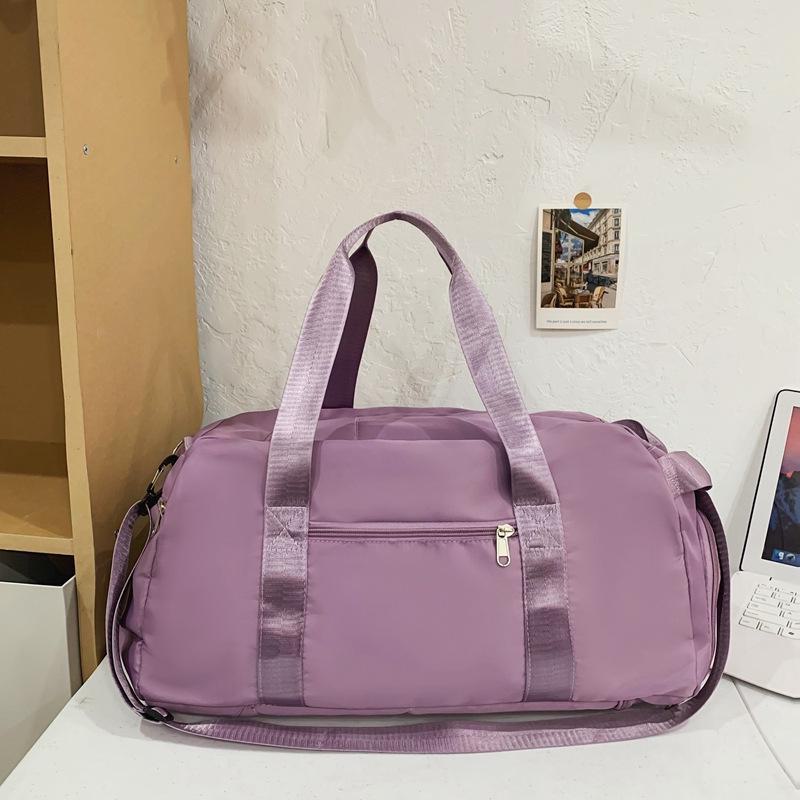 

Спортивный рюкзак для фитнеса большой вместимости с отделением для сухой и влажной среды, трансформируемый в сумку на одно плечо или сумку-мессенджер для путешествий на короткие расстояния 20-35L фиолетовый