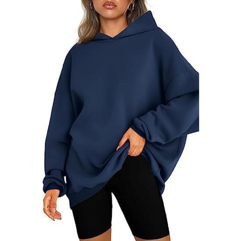 Pullover con cappuccio da donna europeo e americano, oversize, largo, casual, maglione con velluto
