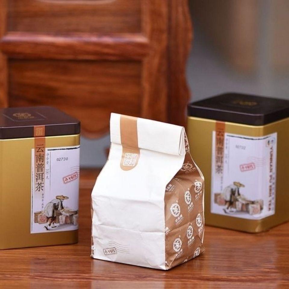 Marca ChinaTea Classic Y671 Ceai Pu'er Yunnan Ceai Pu-erh Ceai Matur Ceai Vrac 100g Cutie
