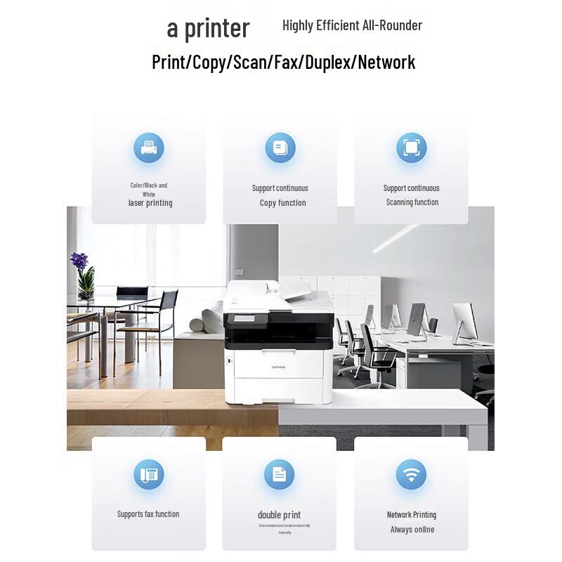Lenovo CM7810DXF Pro Color Laser All-in-One Printer CN plug (adapter included)