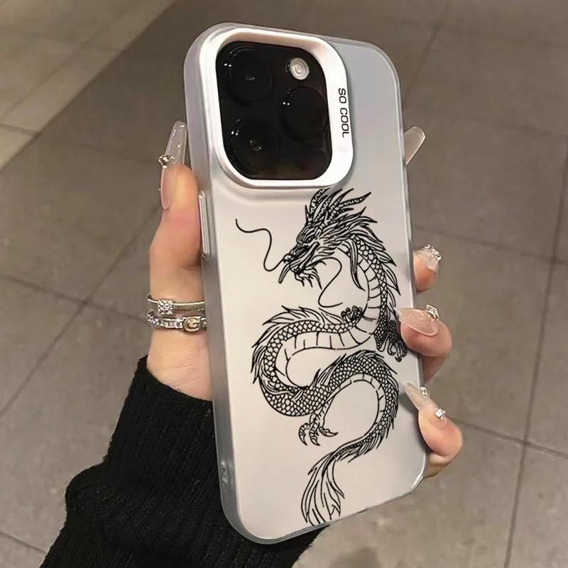 Luxury Cool Dragon Totem IMD Phone Case For  14 Cases  11 Lite 5G 13T 13 12T 12X 12 Poco X6 X5 F5 M6 Pro Hard Cover