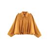 Women's Spring Autumn Faux Suede Lambskin Collar Zip-Up Pilot Jacket Coat