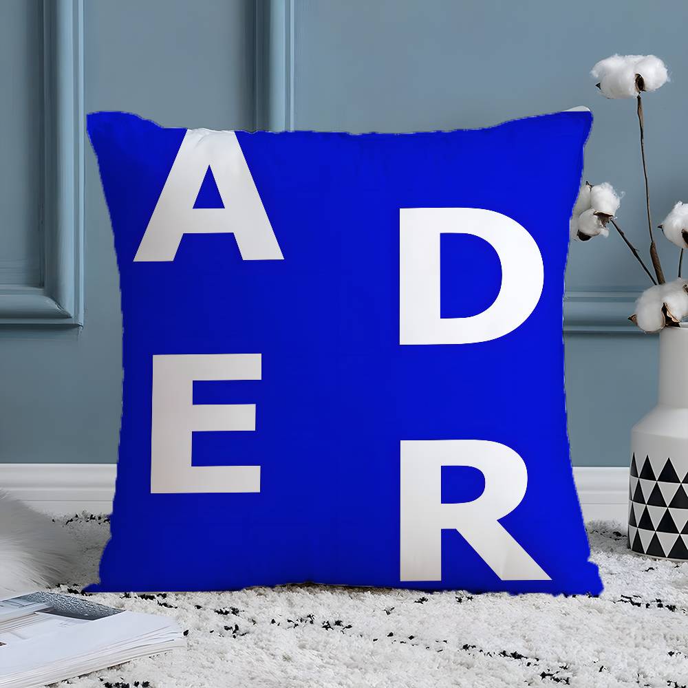 Avant-garde Fashion Ader Error-E Pillow Case Silky Elegant Comfort Sofa Bed  Invisible Zipper Beach Pillowcase