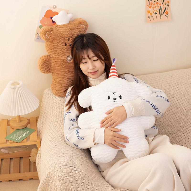 Cartoon Animal Bobo Pillow Bed Backrest Girl Cushion Plush Toy Cute Animal Chair Back Cushion