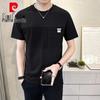 Pierre Cardin Men's Ice Silk Cotton Short Sleeve T-Shirt