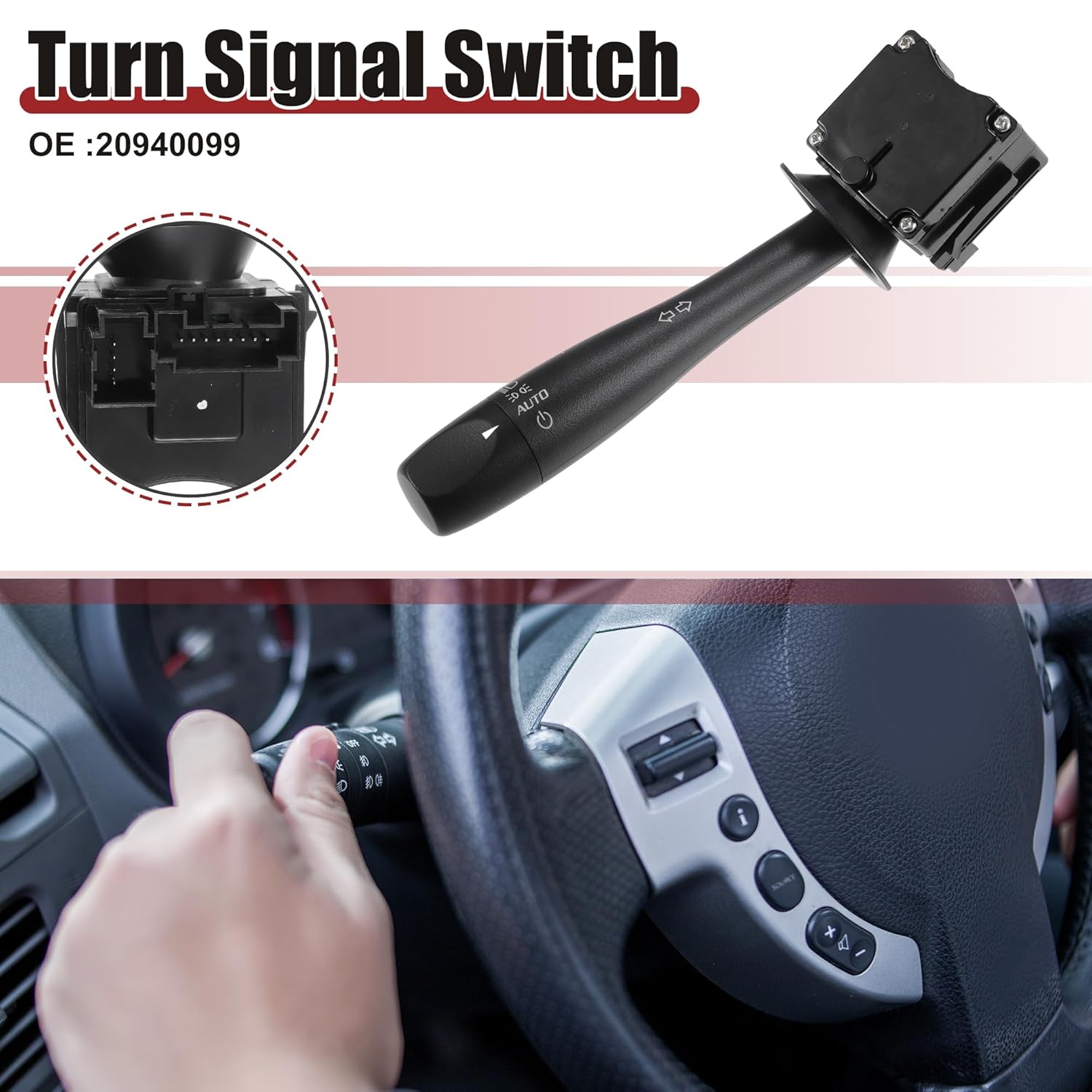 

ACROPIX Turn Signal Switch Multifunction Combination Switch Fit for Chevrolet Cobalt Equinox HHR No.20940099 - Pack of 1